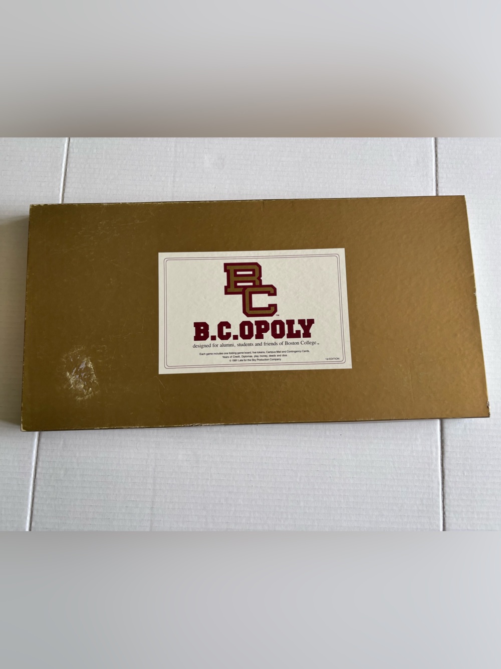 Vintage “B.C.Opoly” (Monopoly Boston College Edition)